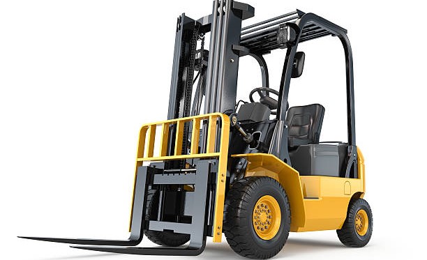  An image of a forklift with a load backrest
